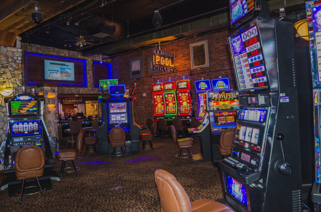 Casino floor inside the Brass Ass Casino